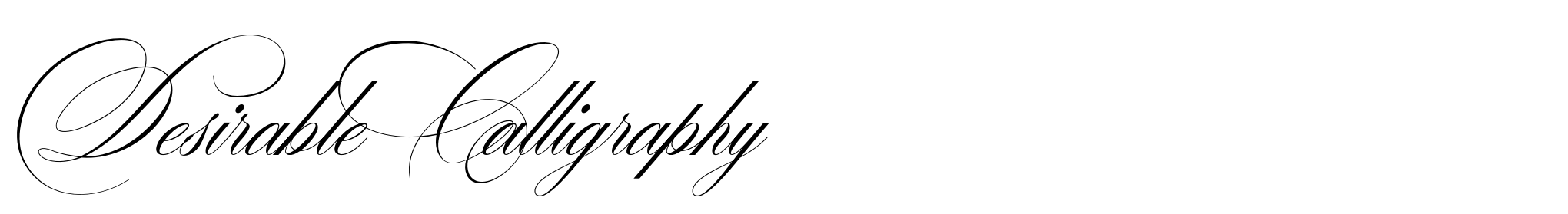 Desirable Calligraphy image